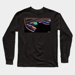 Boats Docked at Sunset Long Sleeve T-Shirt